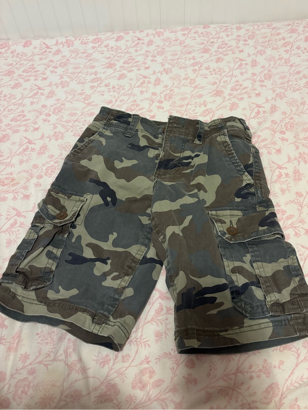 American Eagle Outfitters Men's Camouflage Cargo Shorts - Green/Brown